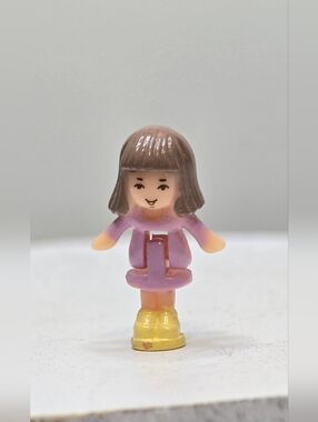 Vintage 1993 Miniature Polly Pocket Girl From Blue Bird Toy Shop [Read Details]